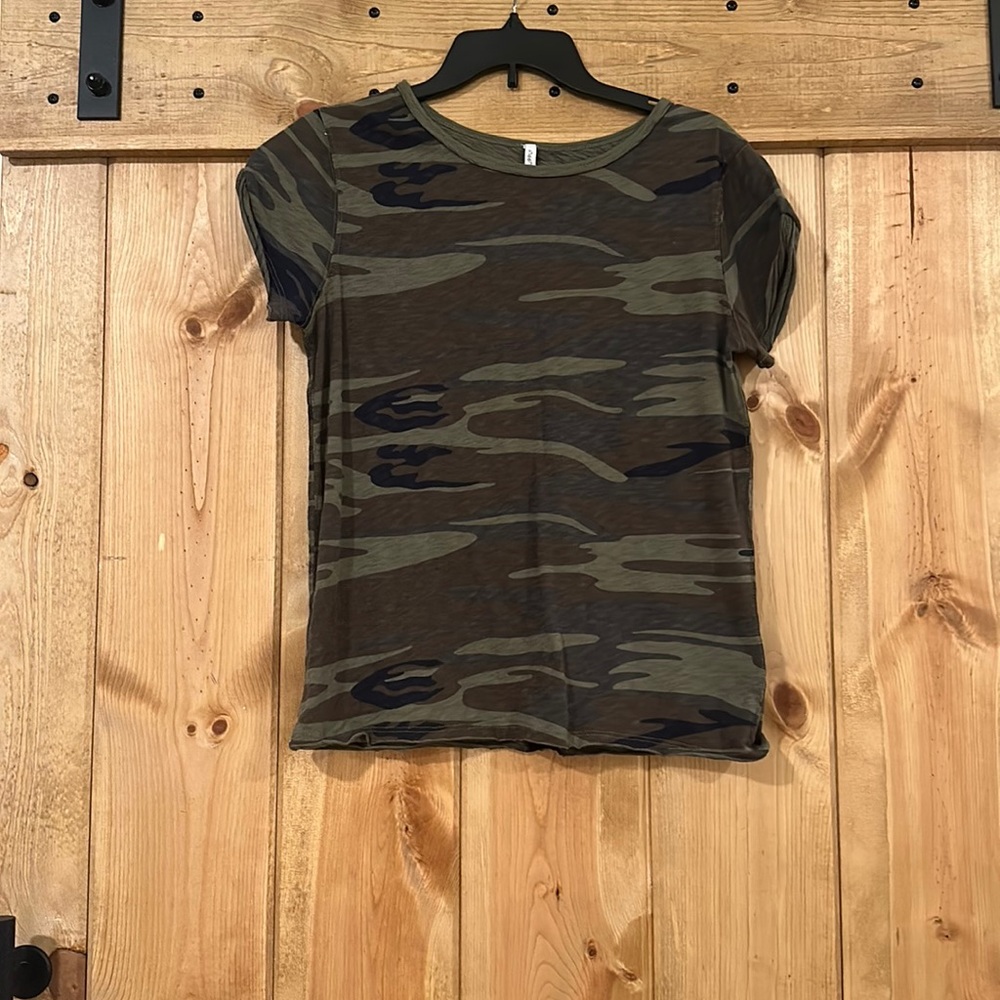 Z supply Camo Slub Knit T-Shirt